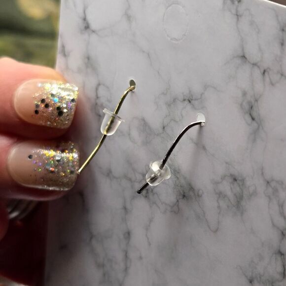 "5/$25" Mismatched Bronze/Silver Tone Layered Chandelier Dangle Earrings - Picture 2 of 7